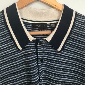 TED BAKER LONDON Radwint Stripe Wool Blend Polo